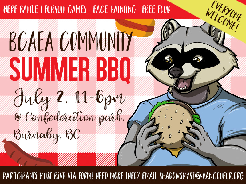 A banner advertising the BCAEA Summber BBQ