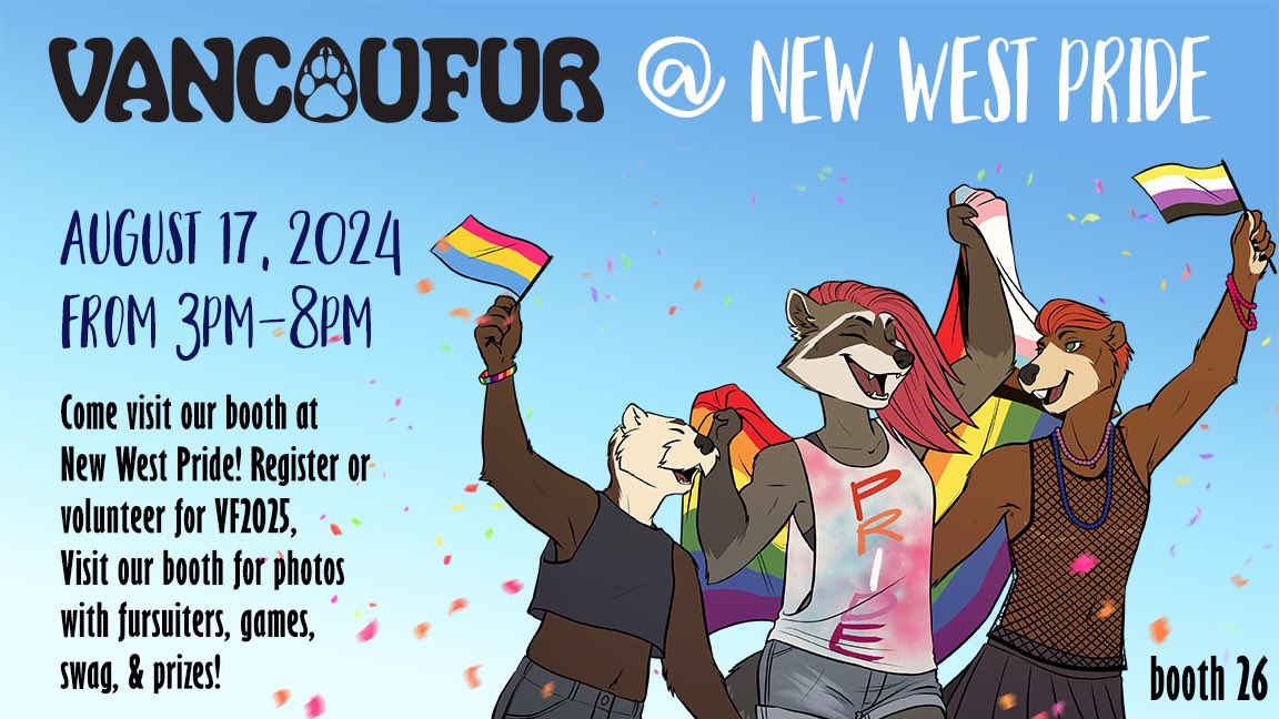 Vancoufur Is Going to New West Pride!